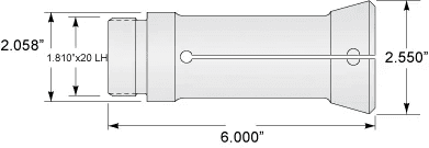 1 Gridley Collet 3/4 Round Serrated